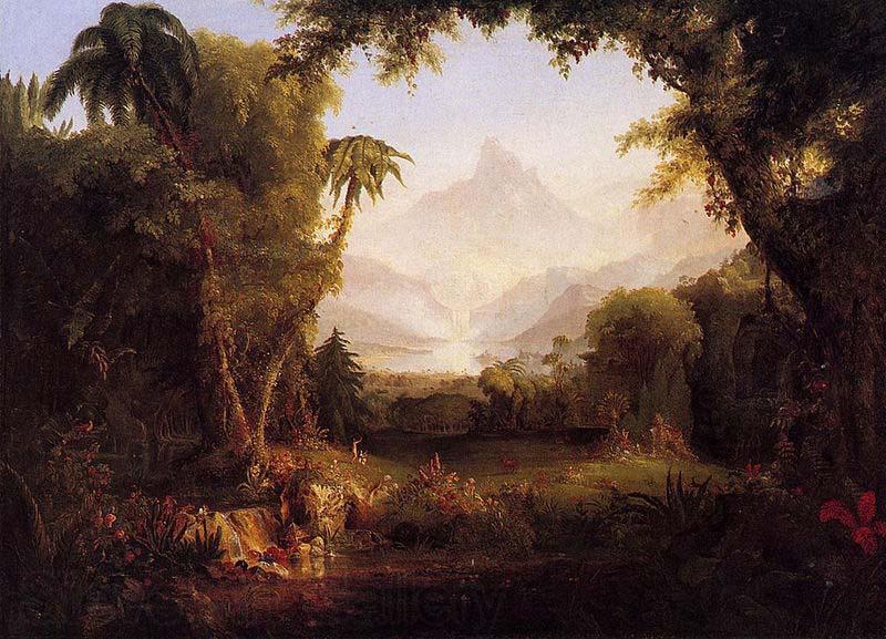 Thomas Cole The Garden of Eden Norge oil painting art